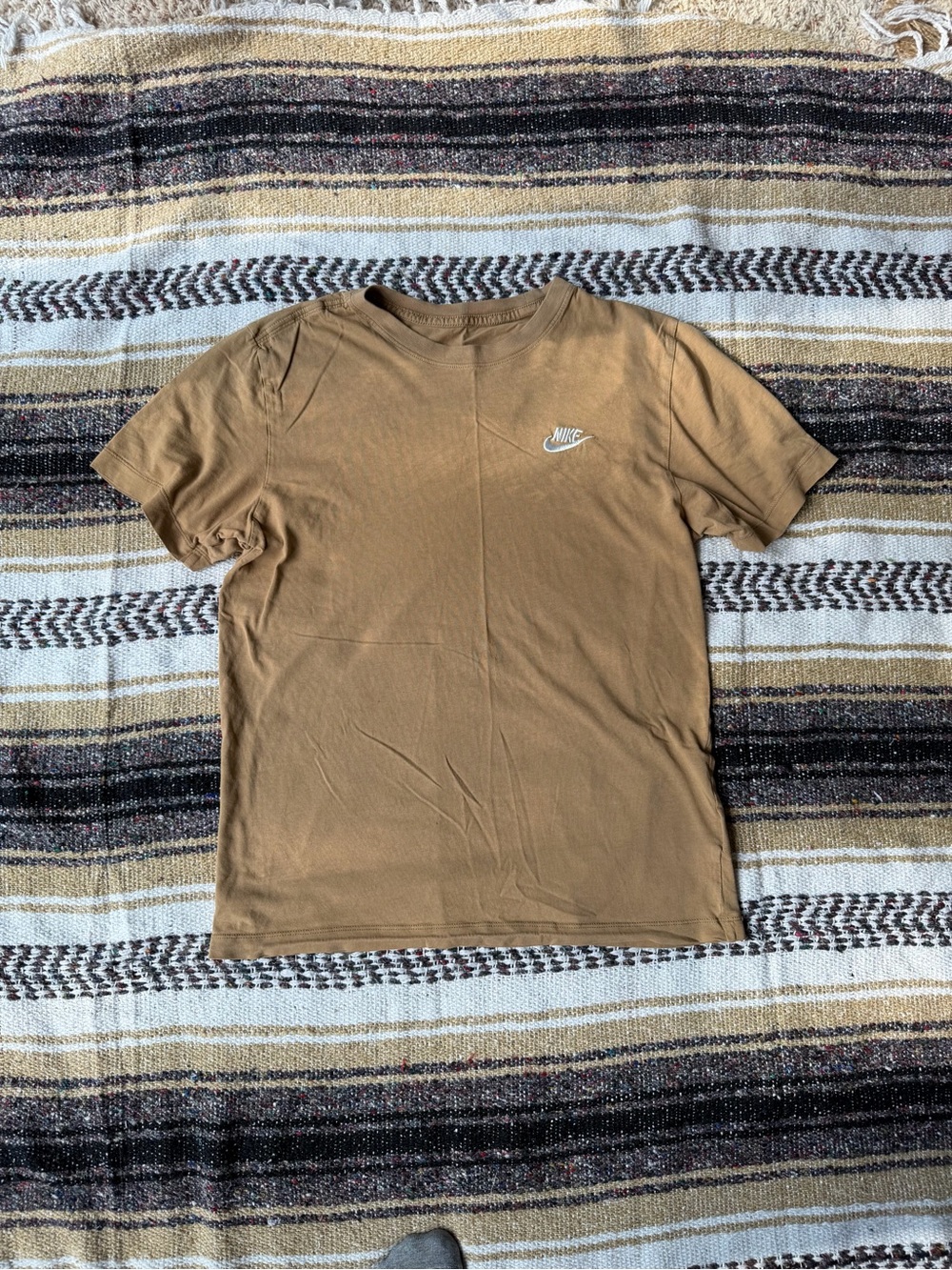 Nike Tan Brown Short-Sleeve Logo Tee